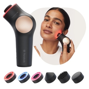 image:imageTheraFace LED  Handheld Percussive Facial Massage and Light Therapy Device  Compact Electric Face and Skin Care Therapy Tool for Ultimate Personal Beauty Black
